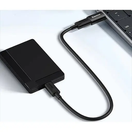 Перехідник Baseus Ingenuity Series Mini OTG USB 3.1 to Type-C Black (ZJJQ000101) [126876] - фото 8
