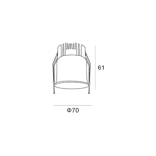 Точечный светильник Skarlat RSL74W003-2 7W WH 4000K - фото 2