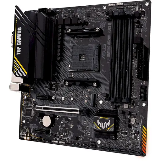 Материнська плата ASUS TUF Gaming A520M-Plus II (TUF Gaming A520M-Plus II) (Socket AM4, AMD A520, Micro-ATX) - фото 3