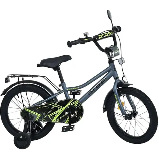 Велосипед Profi MB 14014-1 колеса 14" сталь дзвінок дзеркало ліхтарик сірий