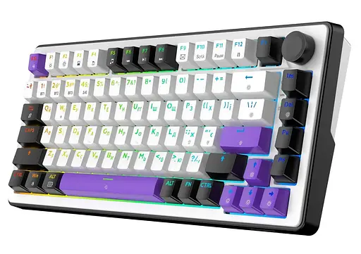 Клавіатура HATOR Hellyberry HK75 wireless White-Violet (HK75_wireless) - фото 3