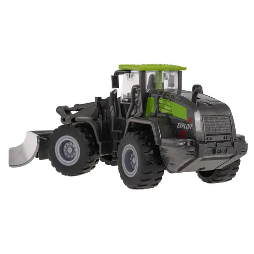 Бульдозер с металлическими элементами и подвижными элементами для детей - фото 4