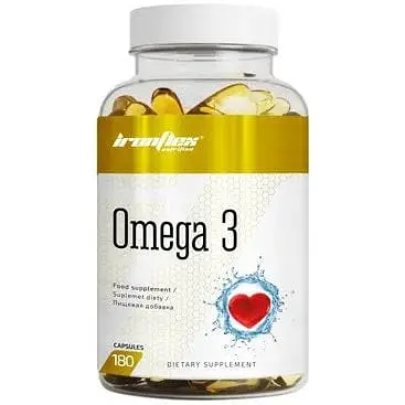 Жирные кислоты IronFlex Omega 3 180 капсул - фото 1