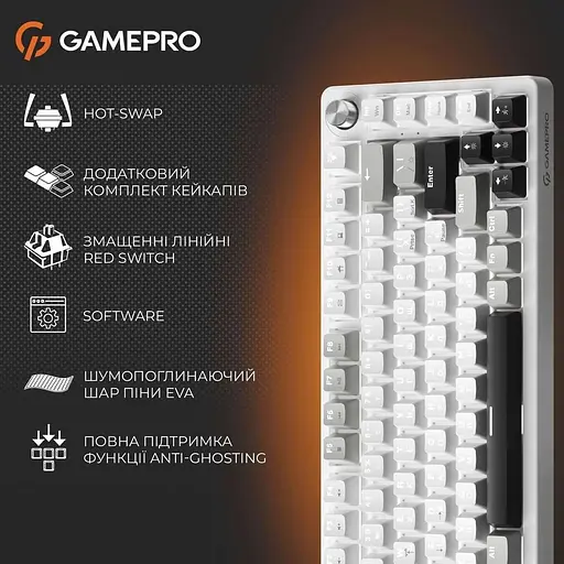 Клавіатура GamePro Genesis Silverlight MK126 (MK126) - фото 13