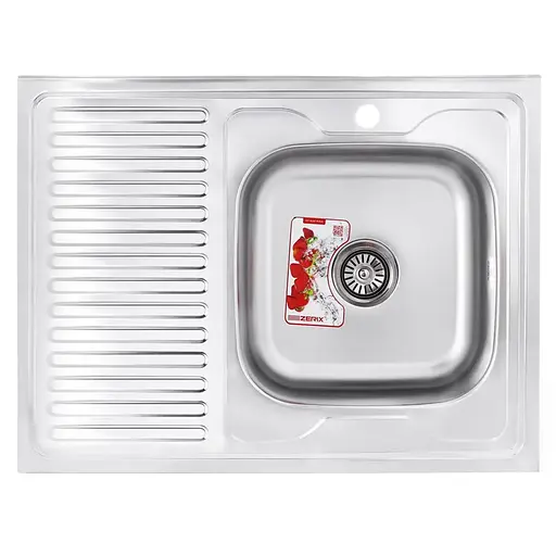 Кухонна мийка Zerix Z8060R-06-160MD micro decor ZS0608, Decor - фото 1