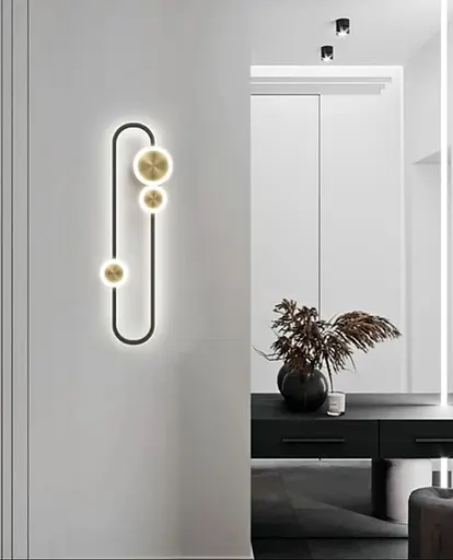 Бра у видовженому чорному корпусі Арт. DE 16C/1 Line F - фото 1