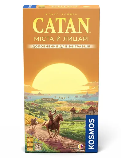 Catan: Города и рыцари (доп. 5-6 игроков) Rozum - Настольная игра (R105UA)