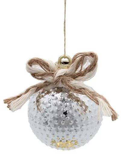 Уценка. Набор елочных украшений Chomik серебро + шампань 24 шт. (BIK7205) - фото 2