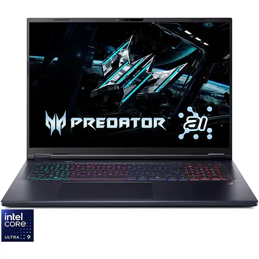 Ноутбук Acer Predator Helios Neo 18 AI PHN18-72-909D Ultra 9 275HX 54GHz, IPS, 64GB DDR5, 4TB, 5070 Ti 12GB, Без ОС