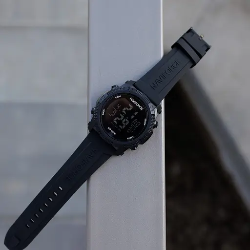 Наручний годинник чоловічий Naviforce Europe Black Чорний (3153) - фото 3