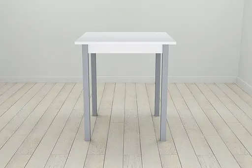Стіл кухонний Ferrum-decor Дієго 75x70x70 Сірий ДСП Біле 16мм (FRD-106296) - фото 3