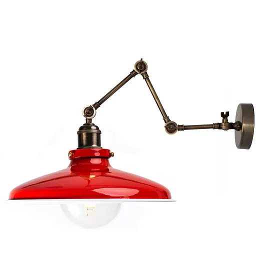 Настінне бра сталеве 4-ох поворотне, PikArt арт. 605 червоний - фото 1