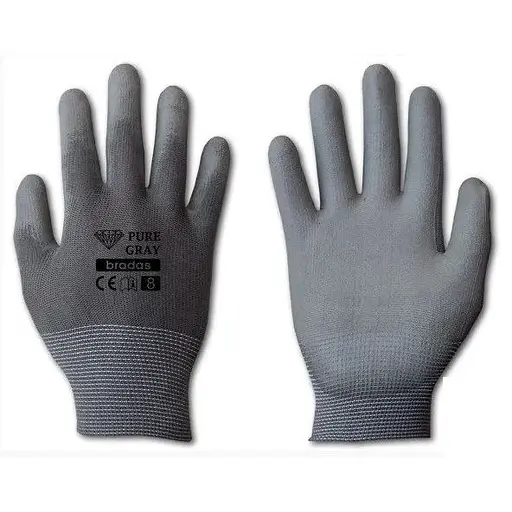 Рукавички захисні Bradas PURE GRAY поліуретан розмір 11 RWPGY11 - фото 1