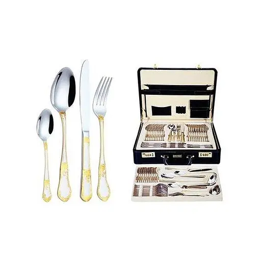 Набор столовых приборов Bachmayer BM-7260 на 12 персон в подарочном чемодане 72 предмета - фото 5