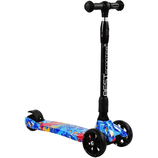Самокат Best Scooter 62х16х29 см Різнобарвний 000231625