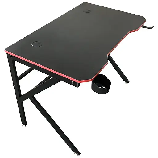 Геймерский компьютерный стол GT Racer T-1218 (120x60x73) Black - фото 1