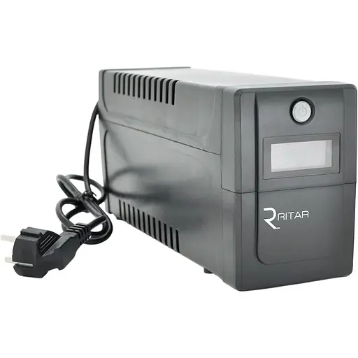 ИБП Ritar RTP800 (480W) Proxima-D, LCD, AVR, 3st, 2xSCHUKO сокет, 1x12V9Ah, plastik Case. NEW!