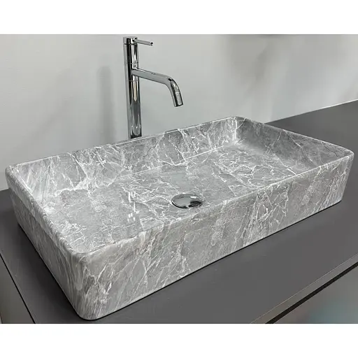 Умивальник VBI Triest grey stone накладний VBI-012716, Мармур - фото 1