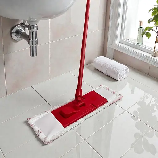 Плоская швабра с микрофибровой насадкой для мытья пола Красный 88130 - фото 7