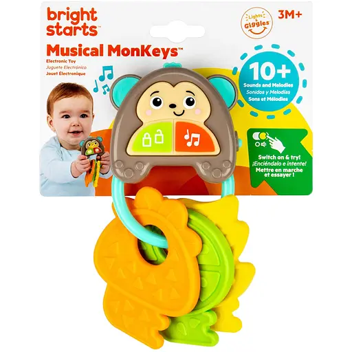 Іграшка-брязкальце музична Bright Starts Musical MonKeys (17227) - фото 2