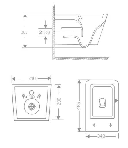 Унитаз подвесной Qtap Crow Rimless, с сиденьем Slim Duroplast/ Soft-close/ Quick Release QT05335171RW - фото 7