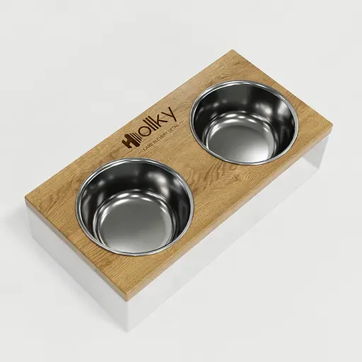 Hollky StellWood — миски на підставці для маленьких собак та котів (2 × 0,45 л) - фото 3
