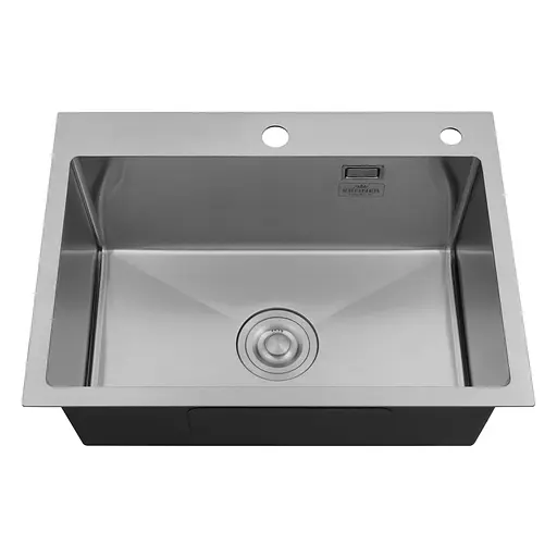 Кухонна мийка Kroner KRP Gebürstet - 5843HM ​​(3,0/1,0 мм) (CV022801) - фото 2