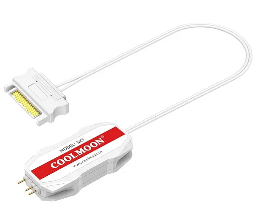 Контролер Coolmoon SK1 WHITE ARGB 3PIN to SATA з пультом (SK1 WHITE) - фото 4