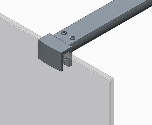 Душова перегородка Koer SR SP01-100x200-TR-01 Walk-In прозоре скло Easy Clean 8 мм, хром KR5393, прозоре, хром - фото 4