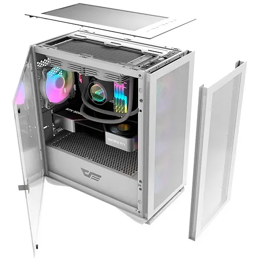 Корпус Darkflash DLM200 WHITE mATX (DLM200 WHITE) Без БП - фото 4