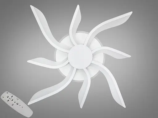 Стельова світлодіодна люстра з регулюванням яскравості, 65W, біла - фото 1