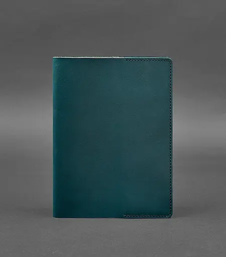 Шкіряна обкладинка для блокнота 6.0 (софт-бук) зелена - фото 1