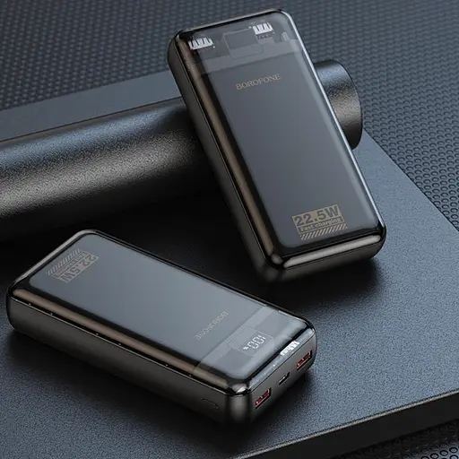 Портативний ЗП Power Bank Borofone BJ52A Power 22.5W+PD20W 20000 mAh Black - фото 4