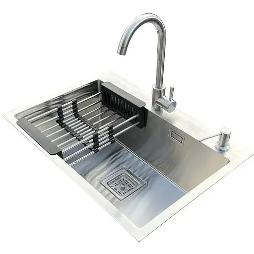 Комплект мойка + смеситель Romzha Arta Nova U-600 (A) - фото 1