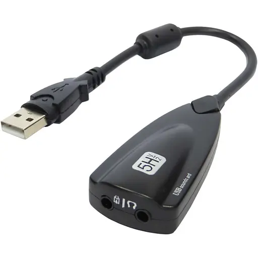 Звукова карта 7.1 USB QTS-008 Black (16161) - фото 1