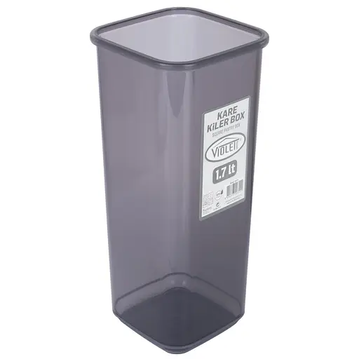 Контейнер для сыпучих продуктов Violet House 1.7 л черный (0311 Transparent Black) - фото 2