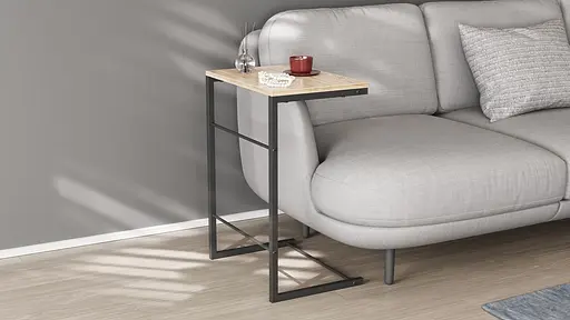 Столик Терри 650x440x330 Черный металл ДСП Дуб Сан-Марино 16мм FRD-104649 - фото 3