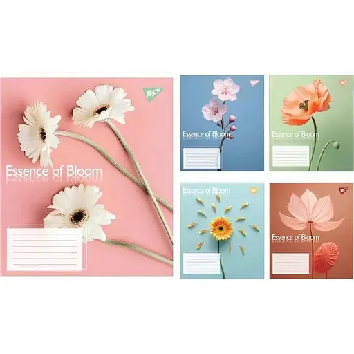 Зошит учнівський "Essence of Bloom" Yes 767716 18 аркушів Різнокольоровий 1 шт. в асортименті - фото 1