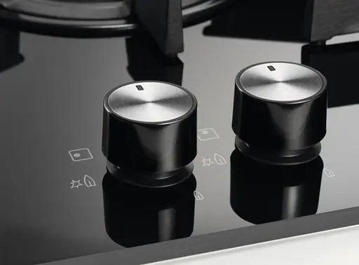 Варильна поверхня газова на склі Electrolux 30 см чугун Доміно чорний - фото 3