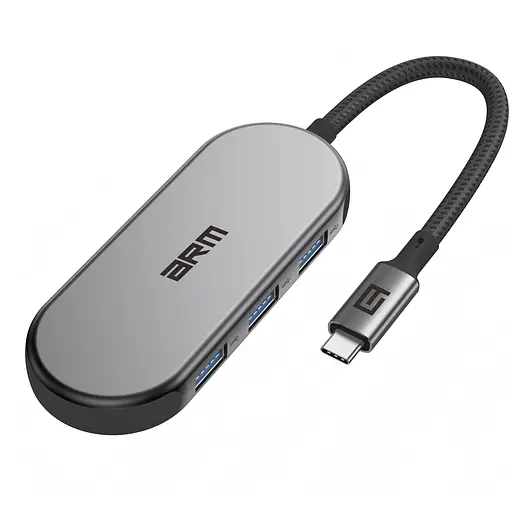 Хаб USB-C ArmorStandart Type-C to HD4K+PD+3USB+TF/SDcard Grey (ARM69366) - фото 1