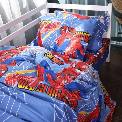 Комплект постільної білизни Mirson бязь Hero Spider-Man 200х220 см (2200011443560)