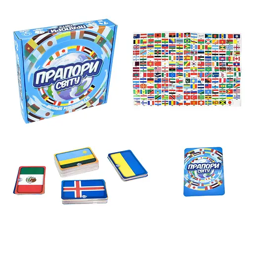 Настільна гра Strateg Прапори світу українською мовою (30445) - фото 4