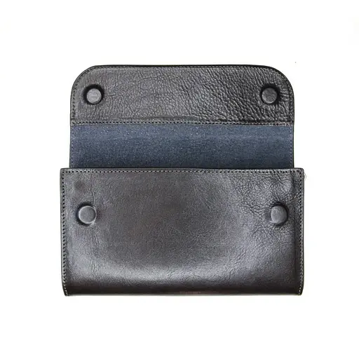 Женский кожаный кошелек Grande Pelle 13х22х2 см acs0029350 - фото 6