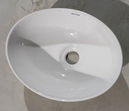 Умивальник накладний Mixxus Premium Ellipse-0107 345x265x120 мм MP6525, Білий - фото 2