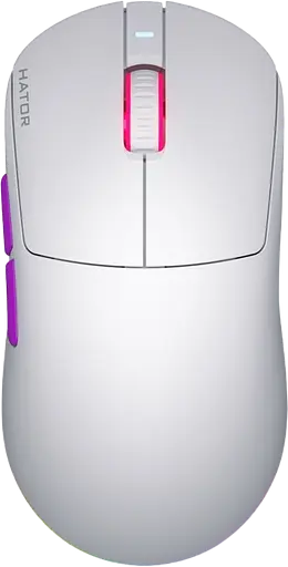 Мышь беспроводная Hator Quasar 3 Ultra 8K RGB White (HTM771)