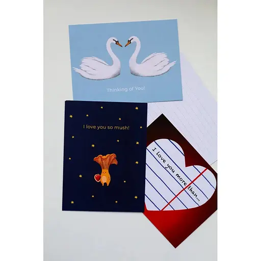 Открытка с конвертом Лебеди СS-GС-002 - фото 2