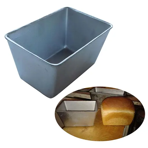 Форма тройная хлебная для выпечки бородинского хлеба Л12а алюминий (17*11*9 см) 81363 - фото 7