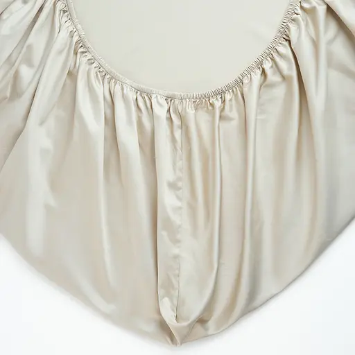 Простирадло на резинці МВМ My Home Місячне сяйво 160x200 см бежеве (BL-FS-18 BEIGE) - фото 2