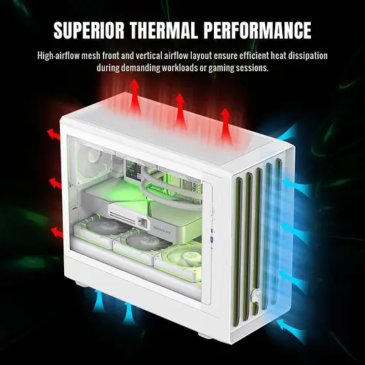 Корпус GameMax CLAW 360 WH RGB White (Claw 360 WH) - фото 11