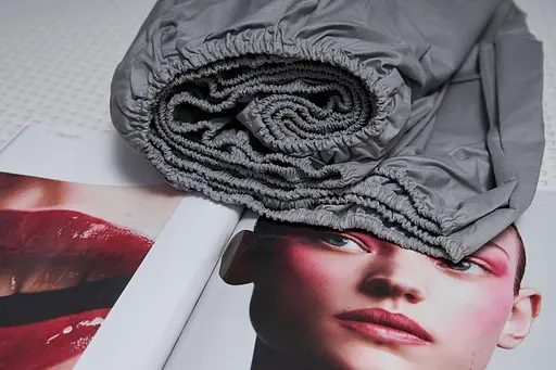 Простирадло на резинці Moon&Star Gray Бязь Gold Люкс 140х190х25 см - фото 3